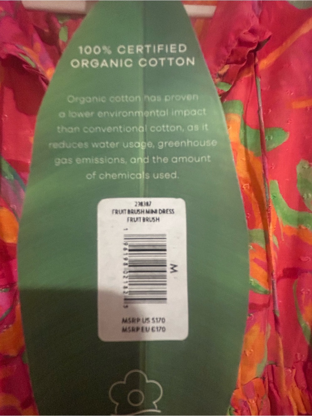 FARM Rio Pink, Orange & Green Floral Mini Dress - Picture 3 of 5